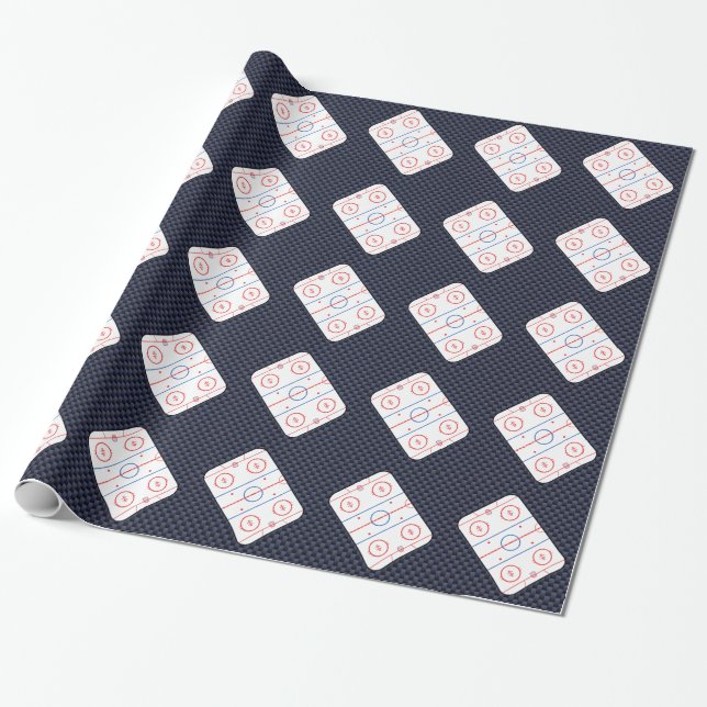 Papel De Regalo Juego de hockey Companion Carbon Fiber Style (Desenrollado)