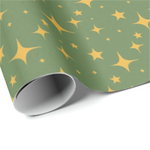 Papel De Regalo Juego de regalo de Starburst de oro