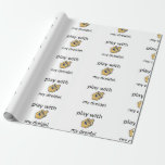 Papel De Regalo Juego divertido del dreidel del chanukah de Jánuca<br><div class="desc">Juego divertido del dreidel del chanukah de Jánuca con</div>