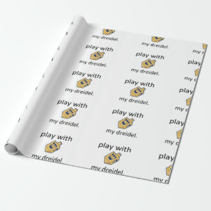 Papel De Regalo Juego divertido del dreidel del chanukah de Jánuca