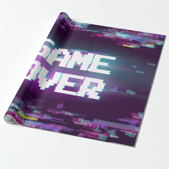 Papel De Regalo Juego sobre ilustracion conceptual con efecto de f (Desenrollado)