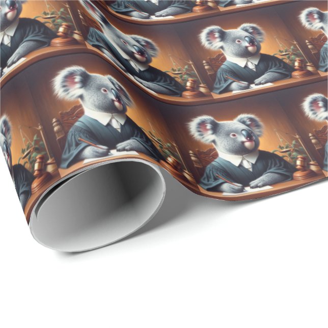 Papel De Regalo Juez Koala (Esquina del rollo)