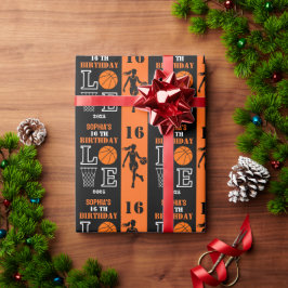 Papel De Regalo Jugador de baloncesto personalizado, regalo de cum