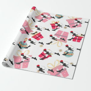 Papel De Regalo Jugador de béisbol con regalo de Navidades