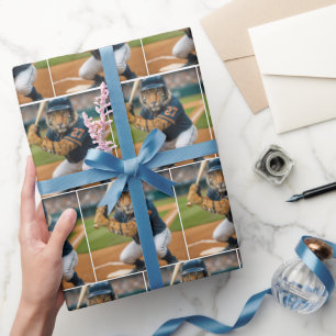 Papel De Regalo Jugador de béisbol Tigre #27 al bate