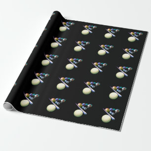 Papel De Regalo Jugador de billar Billiard Balls Cue Snooker