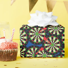 Papel De Regalo Jugador de Darts Dart Boards Patterded Birthday