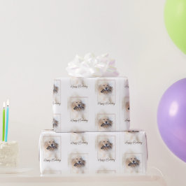 Papel De Regalo Jugador de Dorado por Cumpleaños con Leash