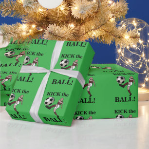 Papel De Regalo Jugador de fútbol entrenador cumpleaños