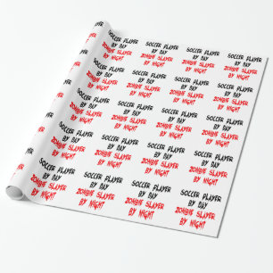 Papel De Regalo Jugador de fútbol Zombie Slayer
