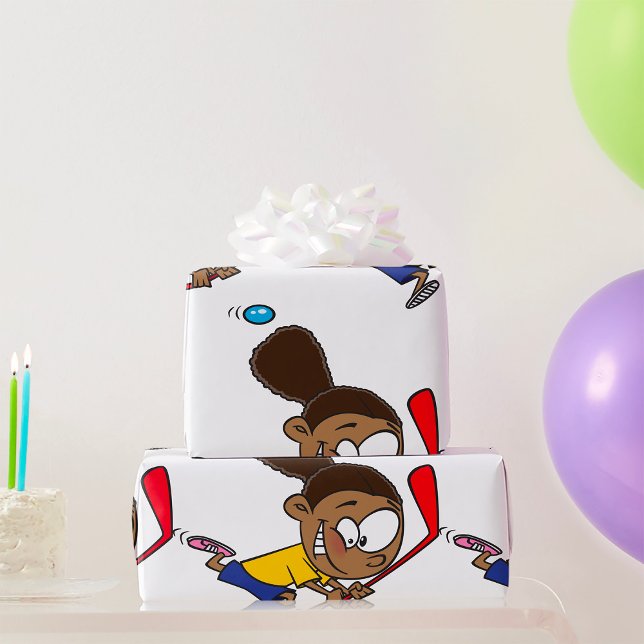 Papel De Regalo Jugador de hockey chica (Subido por el creador)