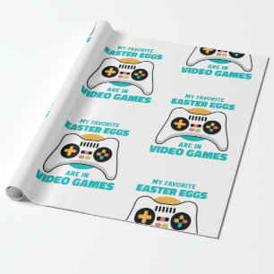 Papel De Regalo jugador de huevos de pascua divertido