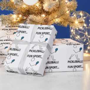 Papel De Regalo Jugador de Pickleball Deportes Diversión Deporte P