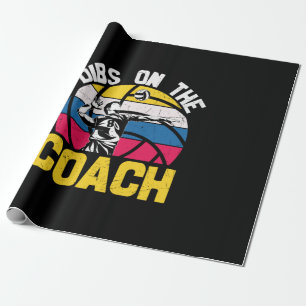Papel De Regalo Jugadora de Voleibol Reservado para el Entrenado
