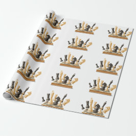 Papel De Regalo Juguemos Ajedrez