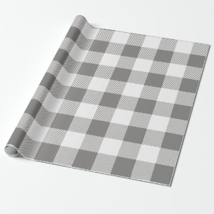 Papel De Regalo Juguete de búfalo gris y blanco