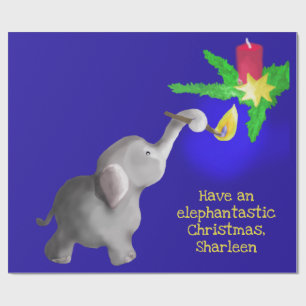 Papel De Regalo Juguete gigante de elefantes Navidades elefantes