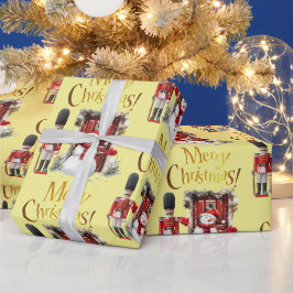 Papel De Regalo Juguete soldado británico gorra de piel de oso y m