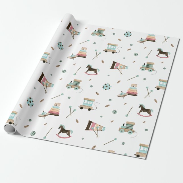 Papel De Regalo Juguetes (Desenrollado)