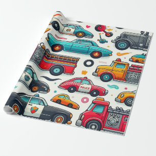 Papel De Regalo Juguetes de coches