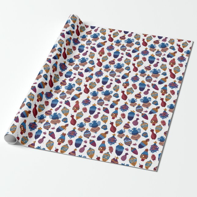 Papel De Regalo Juguetes de Trompos  (Desenrollado)