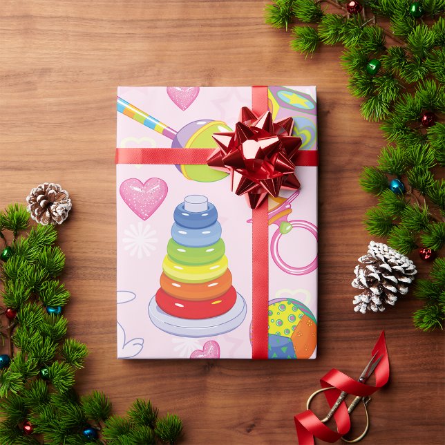 Papel De Regalo Juguetes para bebés y elementos esenciales para la (Subido por el creador)