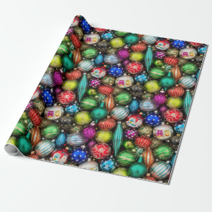 Papel De Regalo Jumble de honor de Navidad retro vintage
