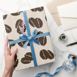 Papel De Regalo Jumbo Coffee Bean Scatter