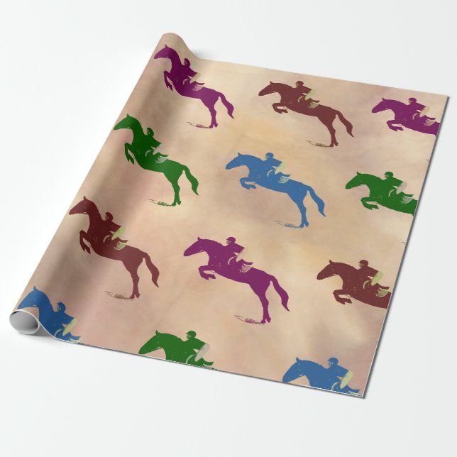 Papel De Regalo Jumper de caballo (Desenrollado)