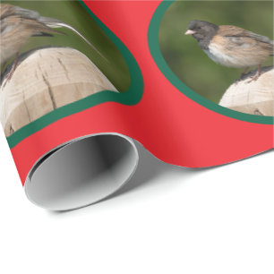 Papel de regalo Junco de ojos oscuros navideño