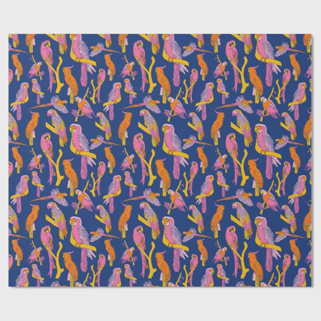 Papel De Regalo Jungle Chatter (Superficie plana)