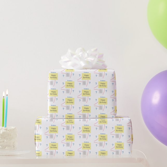 Papel De Regalo Junta para la resolución de crímenes misteriosos (Regalos de fiesta)