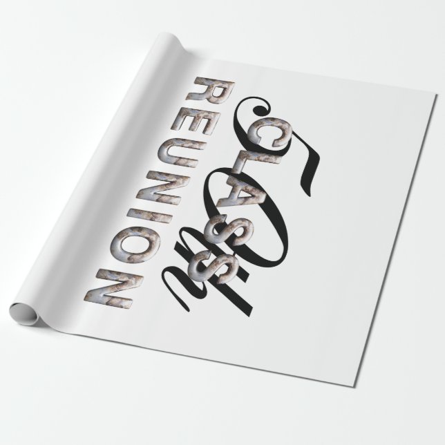 Papel De Regalo JUNTE CON TE la 50.a reunión de antiguos alumnos (Desenrollado)