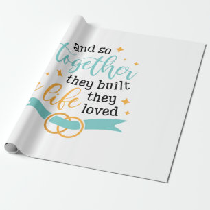 Papel De Regalo Juntos Construyeron Una Vida
