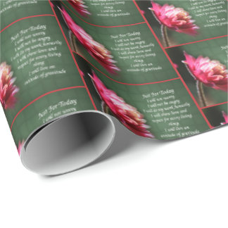 Papel De Regalo Just For Today Inspirational Reiki Floral   