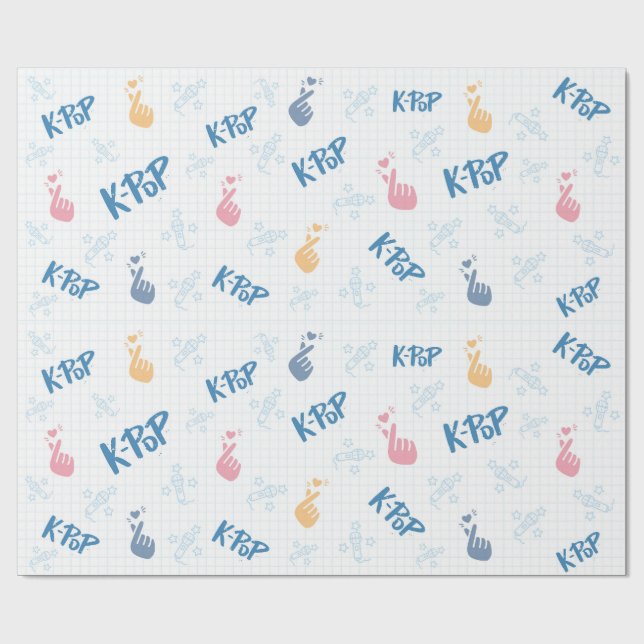 Papel De Regalo K-pop (Superficie plana)