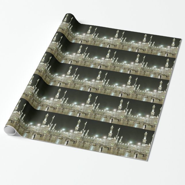 Papel De Regalo Kaaba Kaba Meca Mecca islam alá musulmán musulmán (Desenrollado)