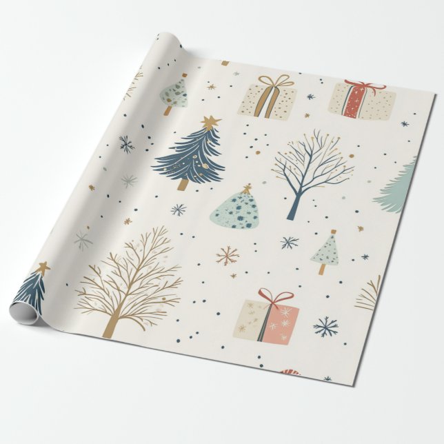 Papel De Regalo Kadopapier Kerst (Desenrollado)
