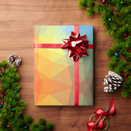 Papel De Regalo Kaleidoscopio Arcoiris geométrico