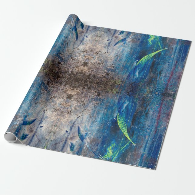 Papel De Regalo Kaleidoskopisch abstrakt bunt verspielt mandala (Desenrollado)