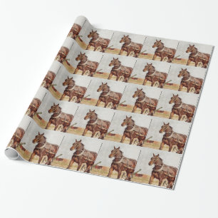 Papel De Regalo Kalona, Caballo Iowa Amish y Buggy