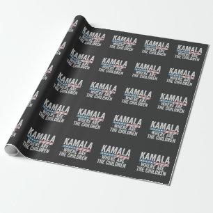Papel De Regalo Kamala ¿Dónde están las elecciones para niños?