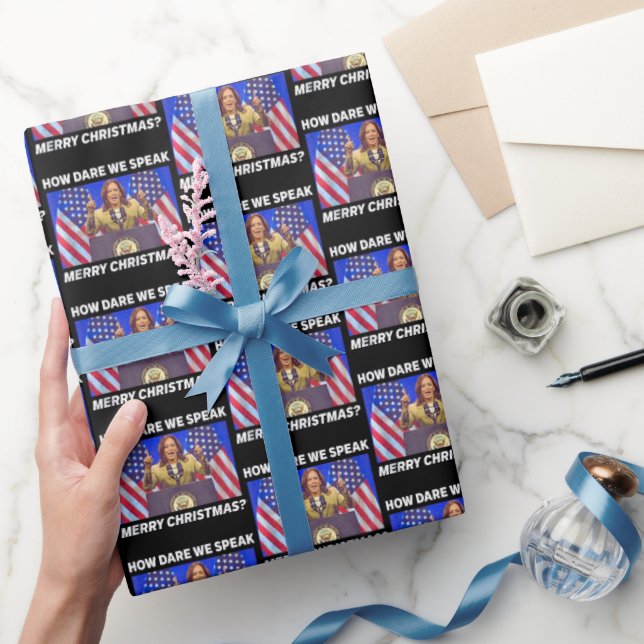 Papel De Regalo Kamala Harris ¿Cómo nos atrevemos a hablar Feliz N (Regalar)