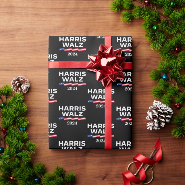 Papel De Regalo Kamala Harris Walz 2024 (Regalo de vacaciones)