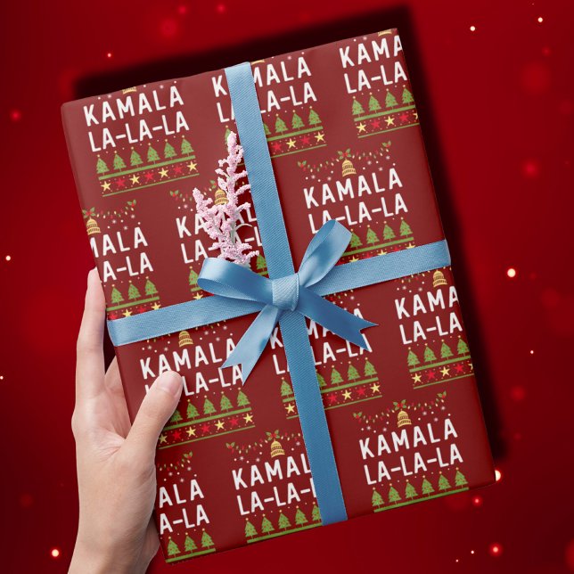 Papel De Regalo Kamala La La La Funny Harris Navidades feos (Subido por el creador)