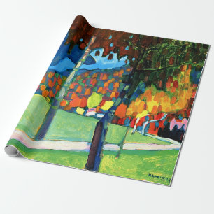 Papel De Regalo Kandinsky - Estudio de otoño en Oberau