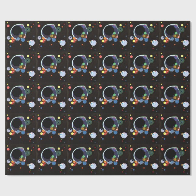 Papel De Regalo Kandinsky - Varios Círculos (Superficie plana)