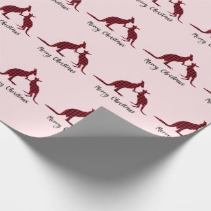 Papel De Regalo Kangaroo Australian Merry Christmas