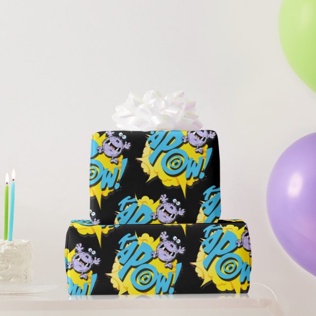 Papel De Regalo Kapow (Regalos de fiesta)