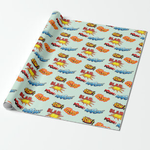 Papel De Regalo ¡Kapow! ¡Blam! ¡Pum! ¡Aaagh!
